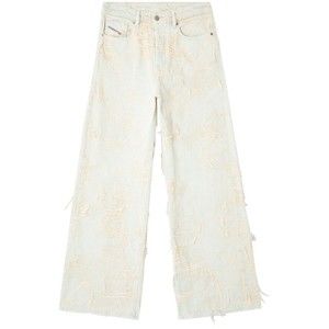 Diesel 1996 D-Sire Fsg Wide-Leg Distressed Trousers - NWT